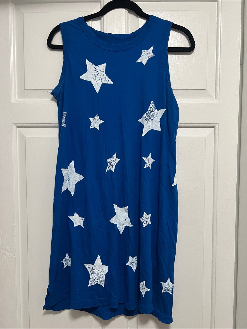 Current / Elliott Blue Star Print Sleeveless Dress